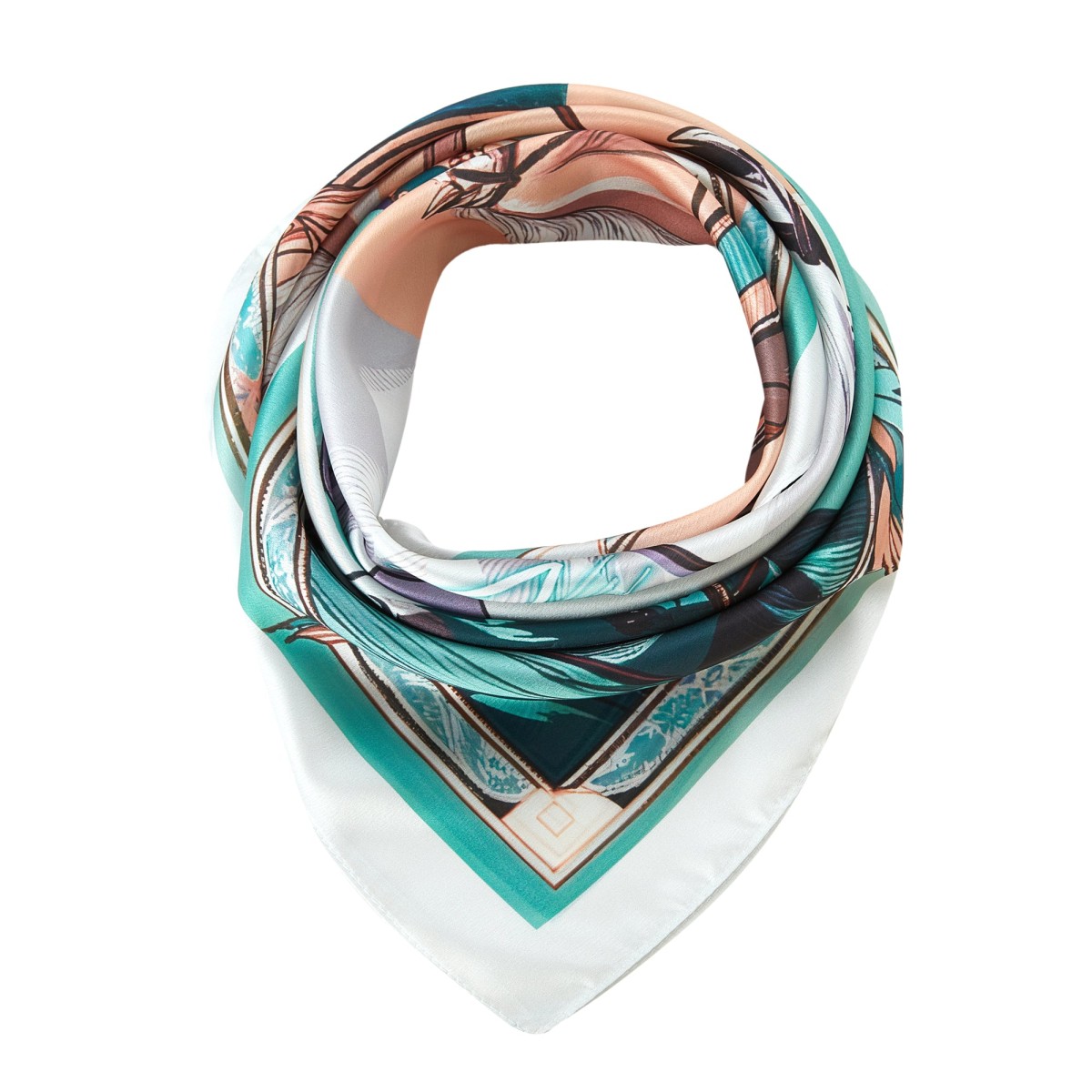 Spring Horse Cléo Small Silk Square