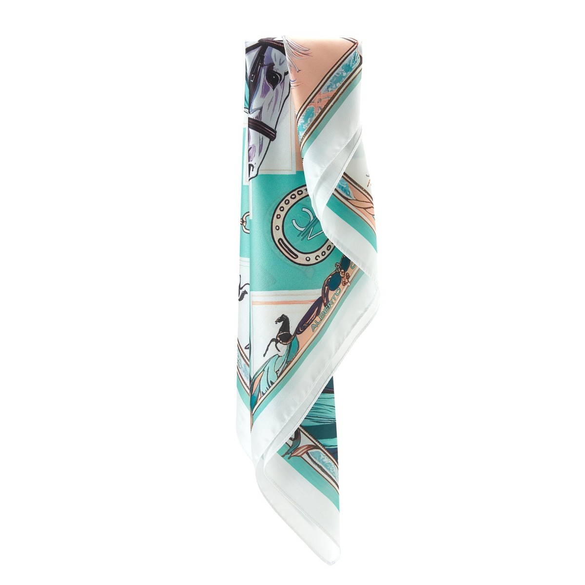 Spring Horse Cléo Small Silk Square