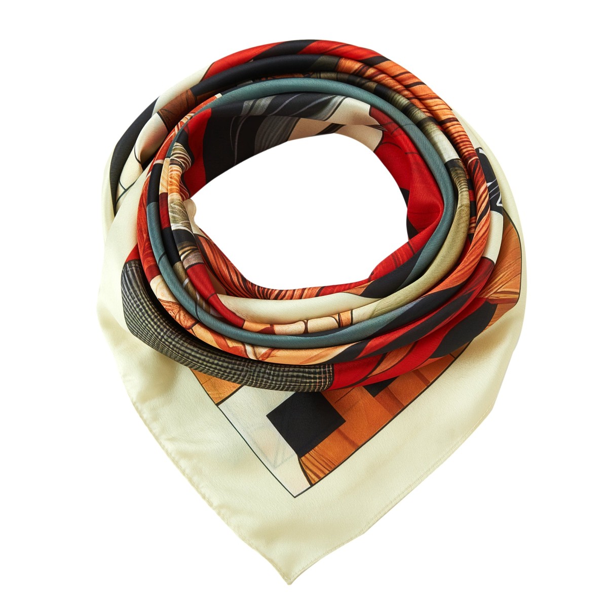 Fire Horse Zoé Large Silk Square