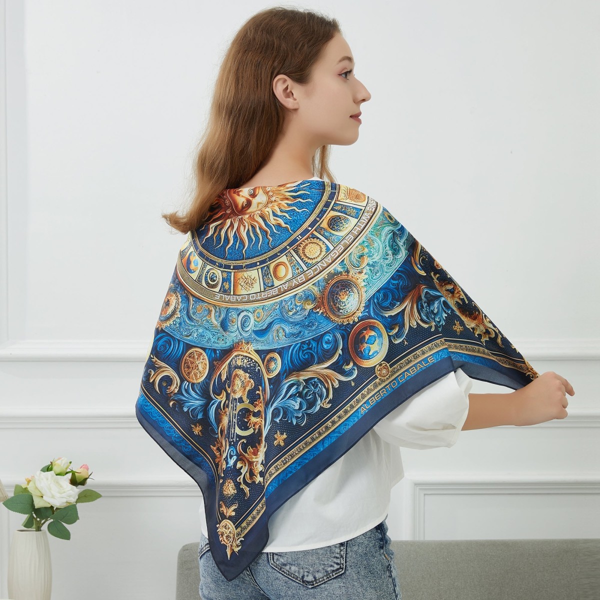Sunkissing Zoé Large Silk Square