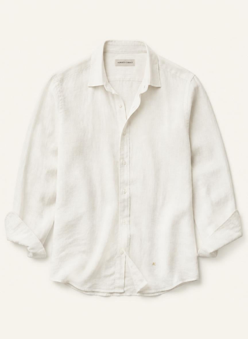 Amalfi Shirt Off-White — 100% Linen