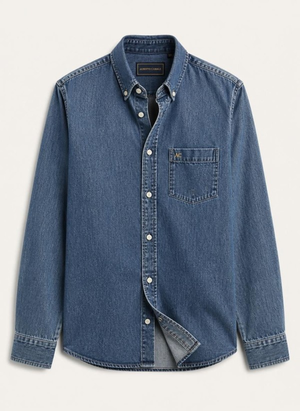 Chemise Torino Jean Bleu — Denim Coton