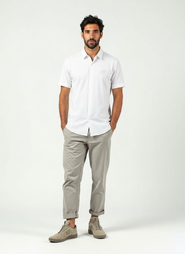 Chemise Confort Monaco CC Blanc — Stretch