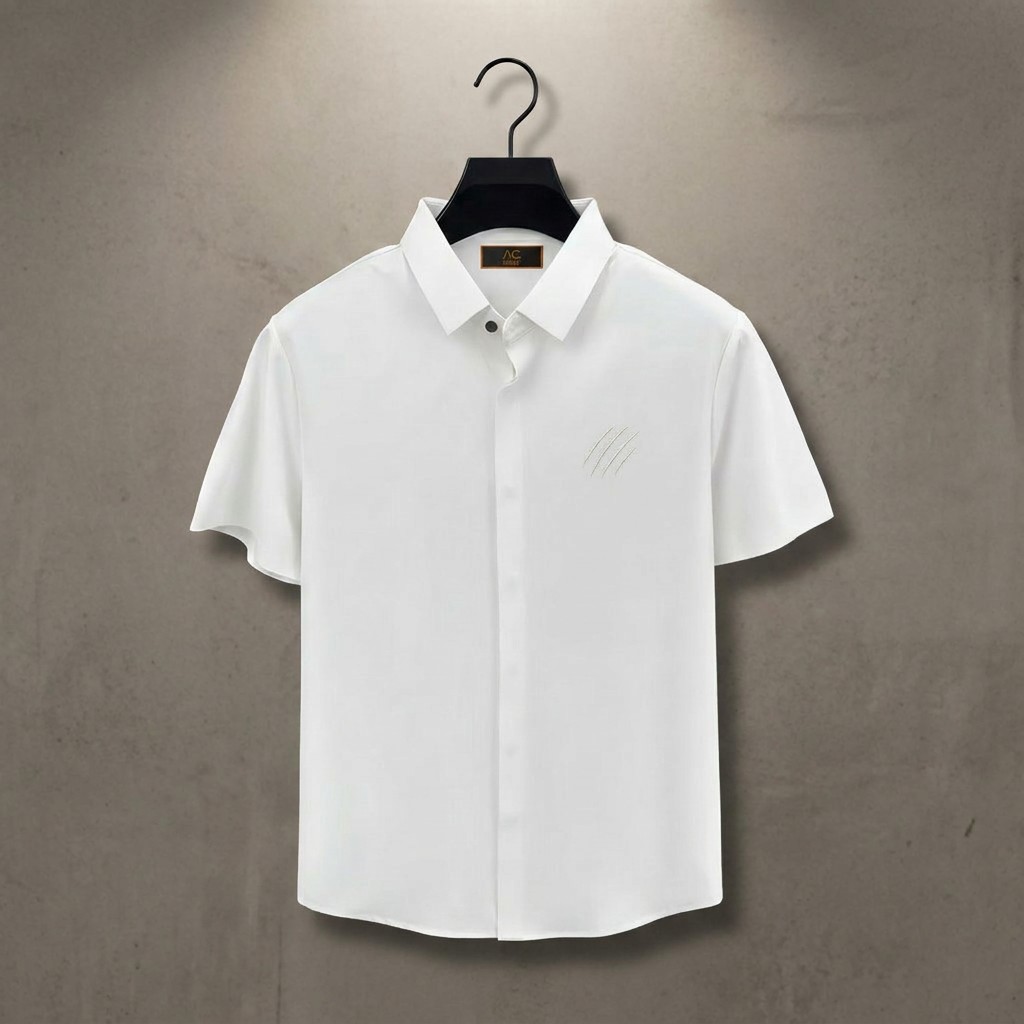 Monaco CC Comfort Shirt White — Stretch