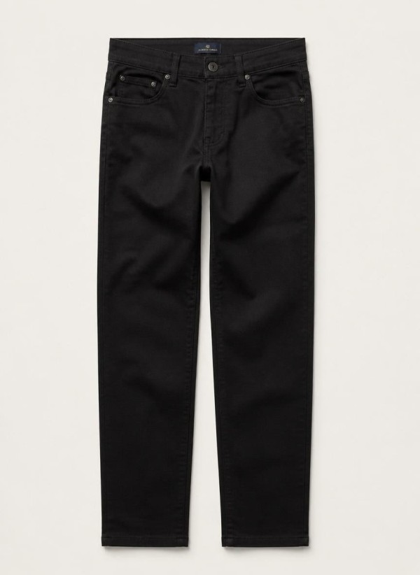 Pantalon Milano Noir — Coton Stretch