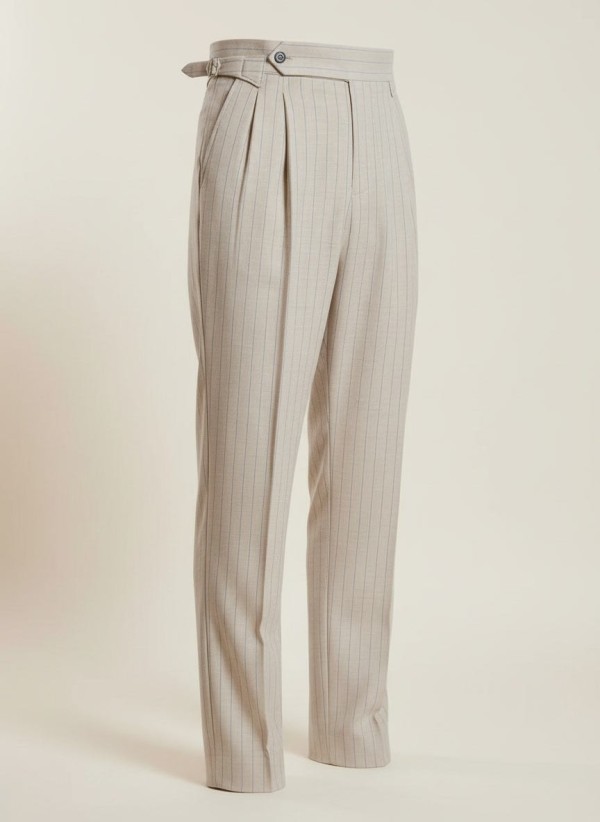 Pantalon Roma Beige — Coton Stretch Italia