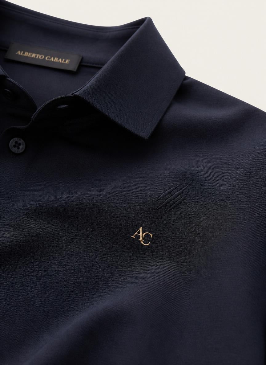 Polo Monza Marine — Confort Stretch