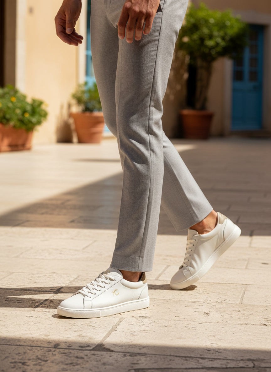 Sneaker Torino Blanc — Cuir Premium