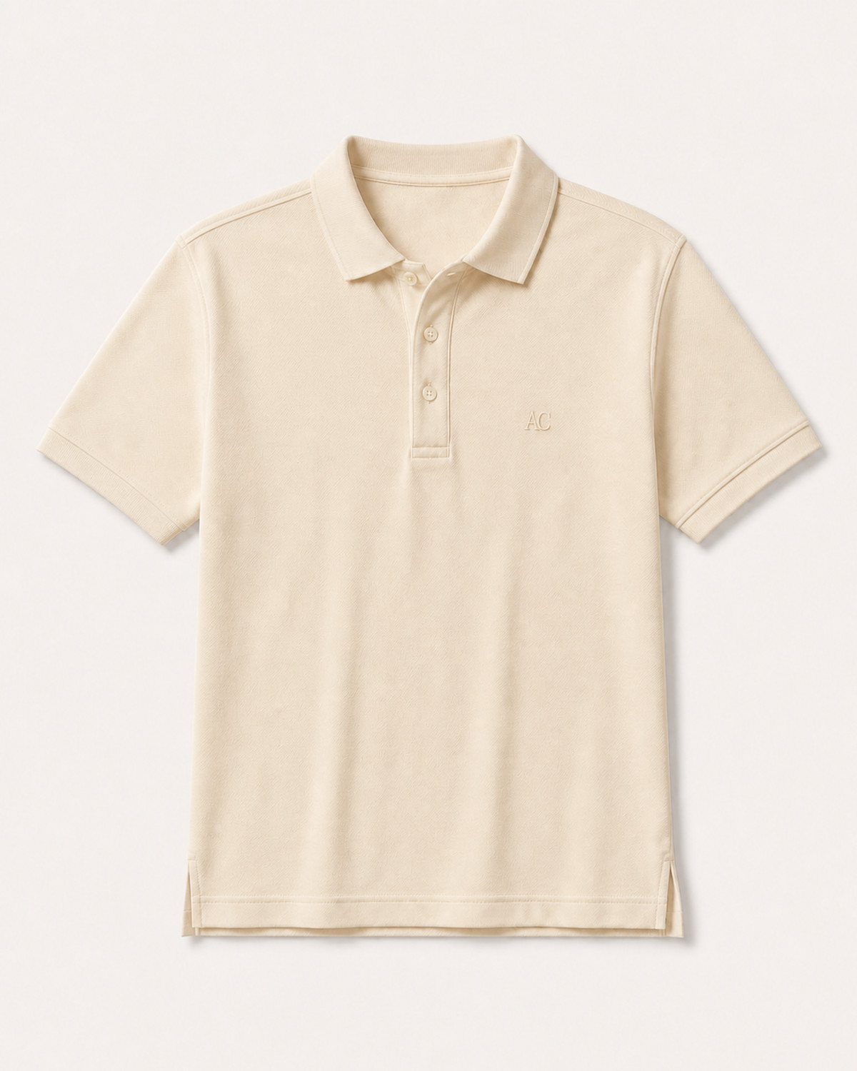Polo Capri Beige — Coton Piqué