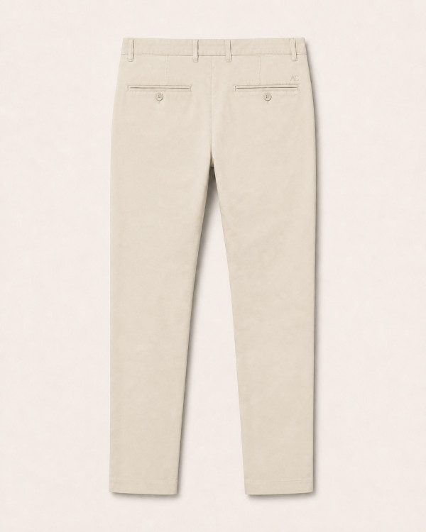 Chino Toscana Écru — Coton Stretch