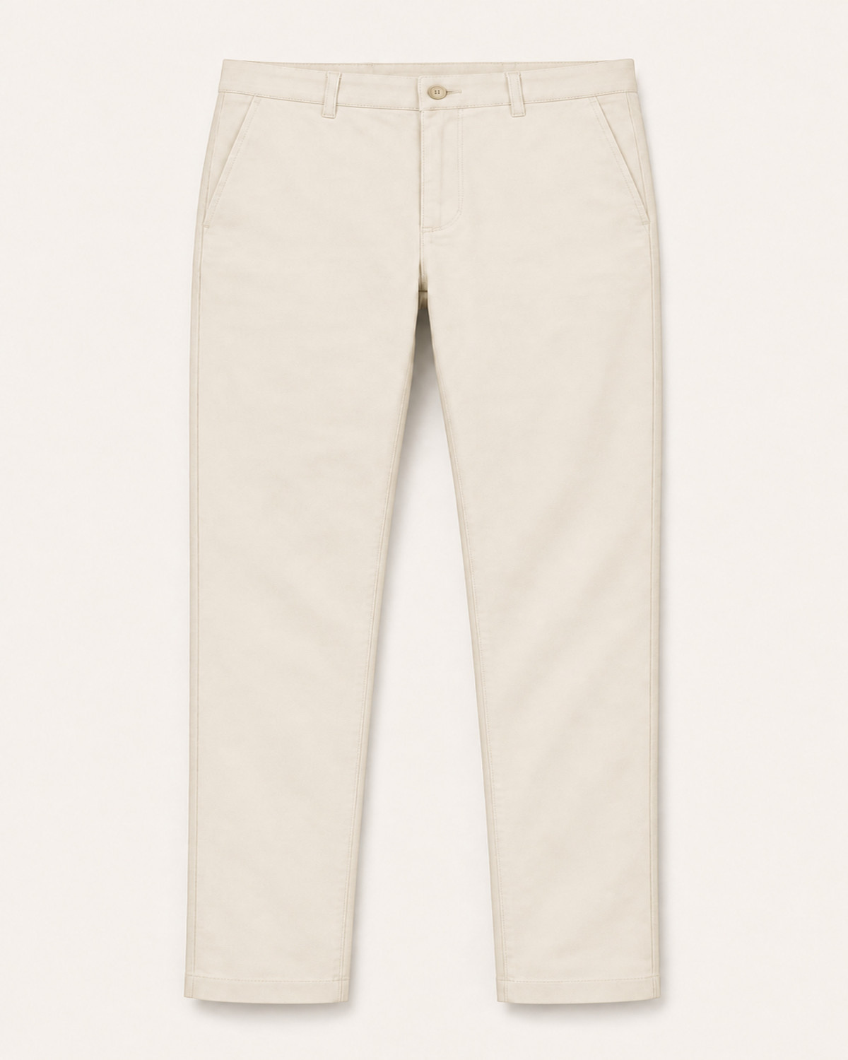 Chino Toscana Écru — Coton Stretch