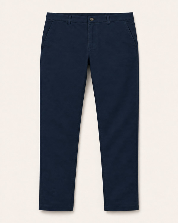 Chino Toscana Bleu Marine — Coton Stretch