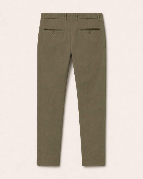 Chino Toscana Kaki — Coton Stretch