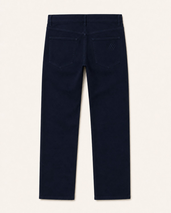 Pantalon Milano Bleu Marine — Coton Stretch