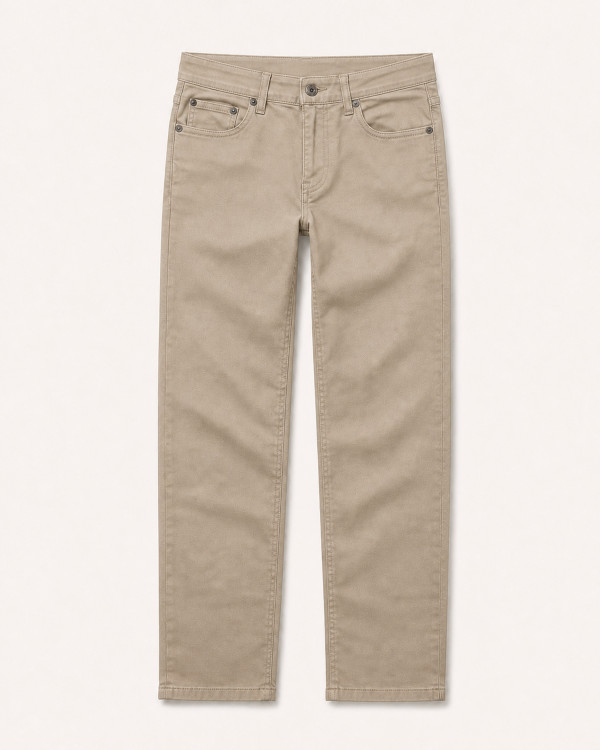 Pantalon Milano Beige — Coton Stretch