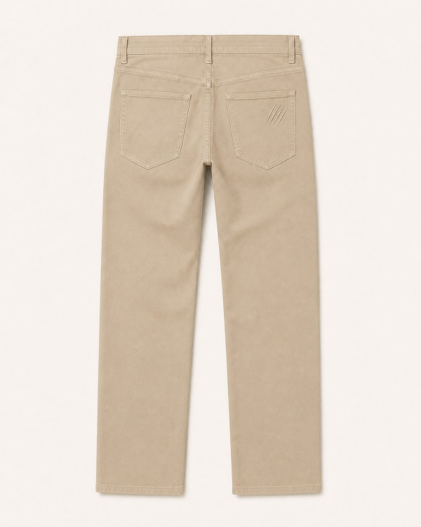 Pantalon Milano Beige — Coton Stretch