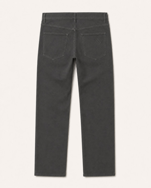 Pantalon Milano Gris Anthracite — Coton Stretch