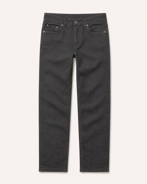 Pantalon Milano Gris Anthracite — Coton Stretch