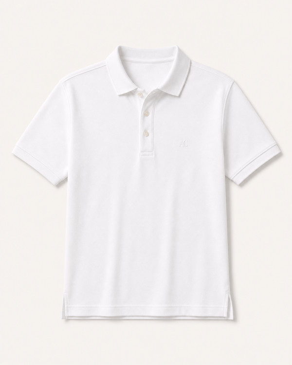 Polo Capri Blanc — Coton Piqué