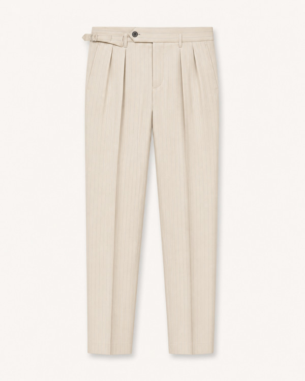 Pantalon Roma Beige — Coton Stretch Italia